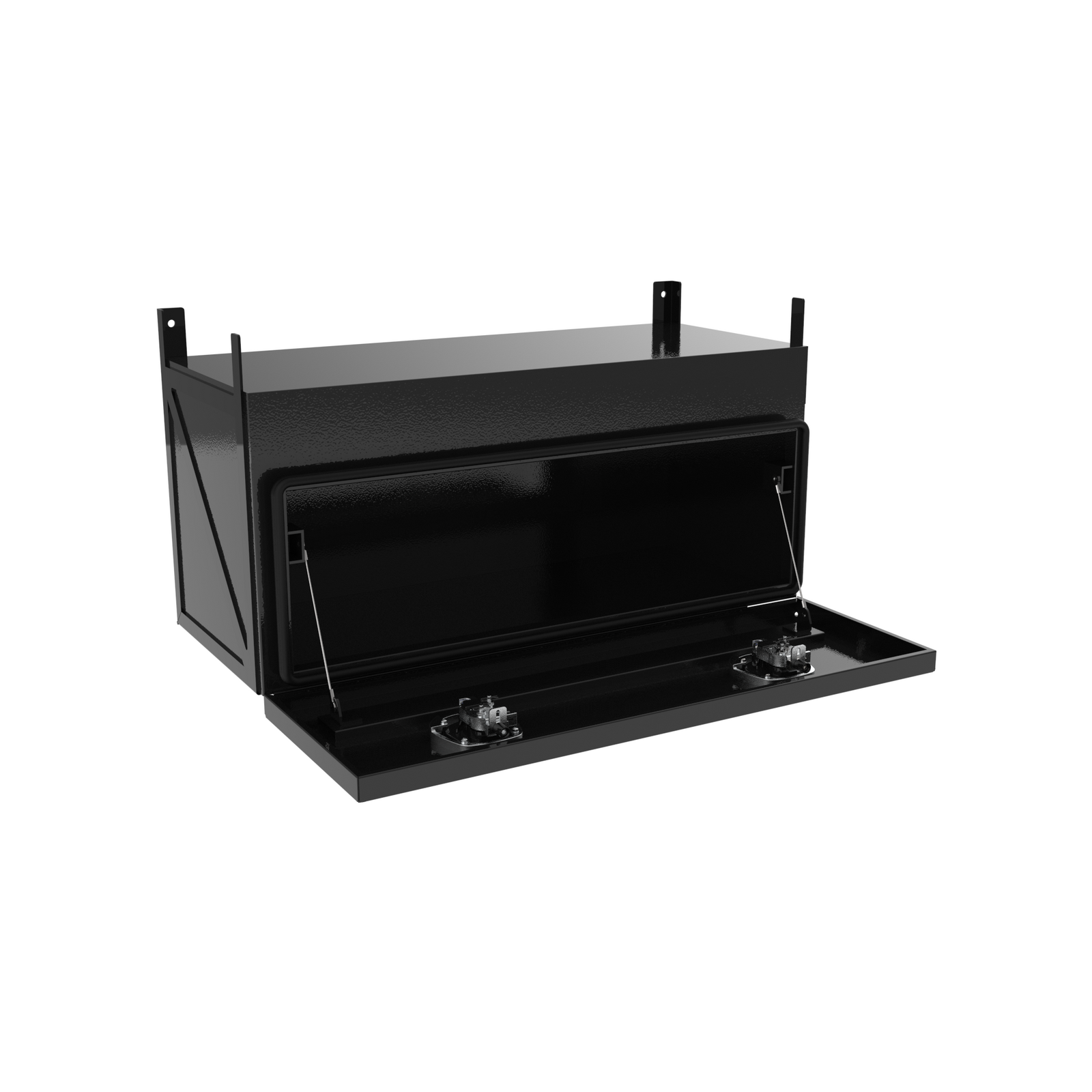 1000 x 450 x 450mm Black Flat Aluminium Under Tray Body Tool box Truck Storage Toolbox 1044TB-B