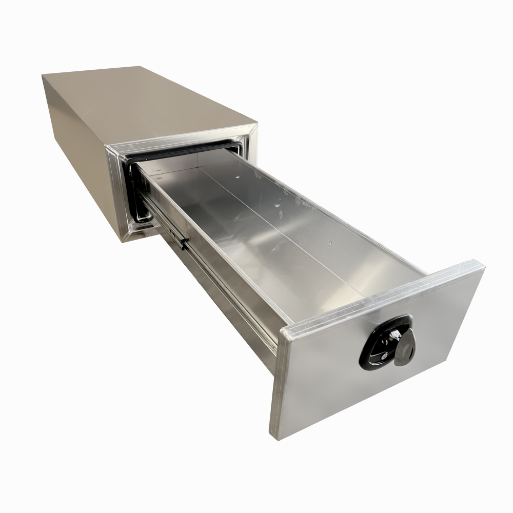 1400 x 600 x 380mm Alloy 1 Drawer Unit for Ute Truck Tool box Canopy Caravan Toolbox 1400-1DFP