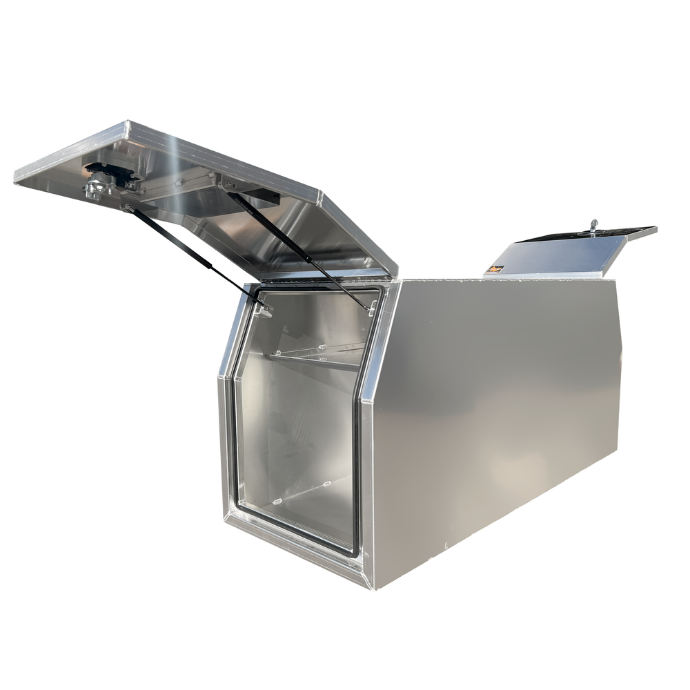 1770 x 700 x 820mm Raw Flat Aluminium Ute Tool Box Truck Trailer Full Lid Part Canopy Toolbox 1778C-FP