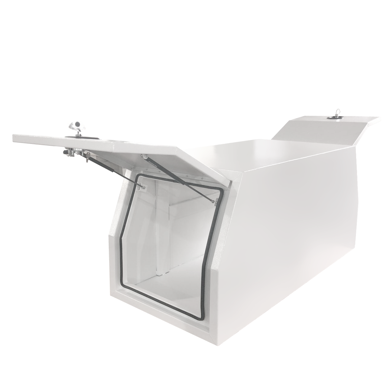 1770 x 800 x 820mm White Flat Aluminium Ute Tool Box Truck Trailer Full Lid Part Canopy Toolbox 1788C-W