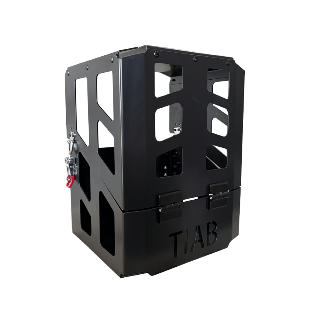 335 x 285 x 400mm 4.5kg Aluminium Gas Bottle Holder - Black