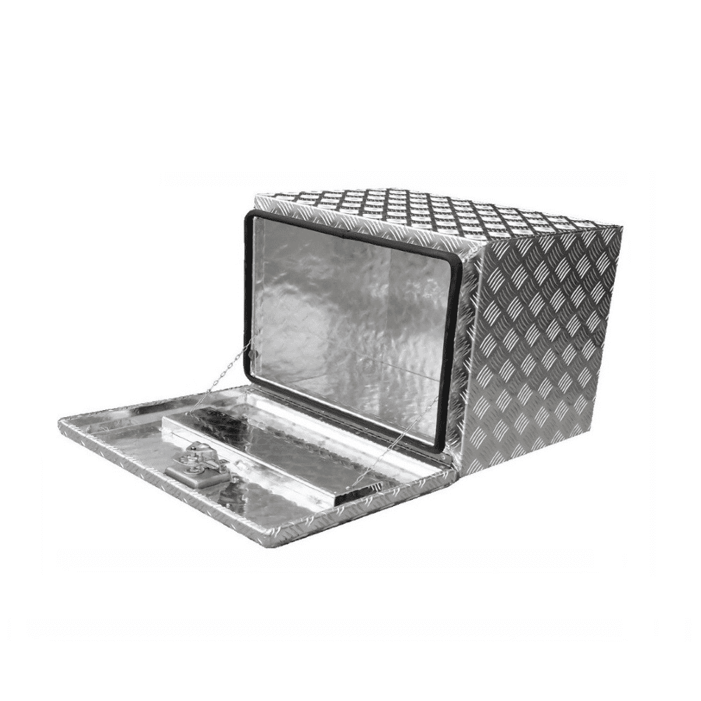 600 x 450 x 450mm Aluminium Checker Under Tray Body Tool box Truck Storage Toolbox 644