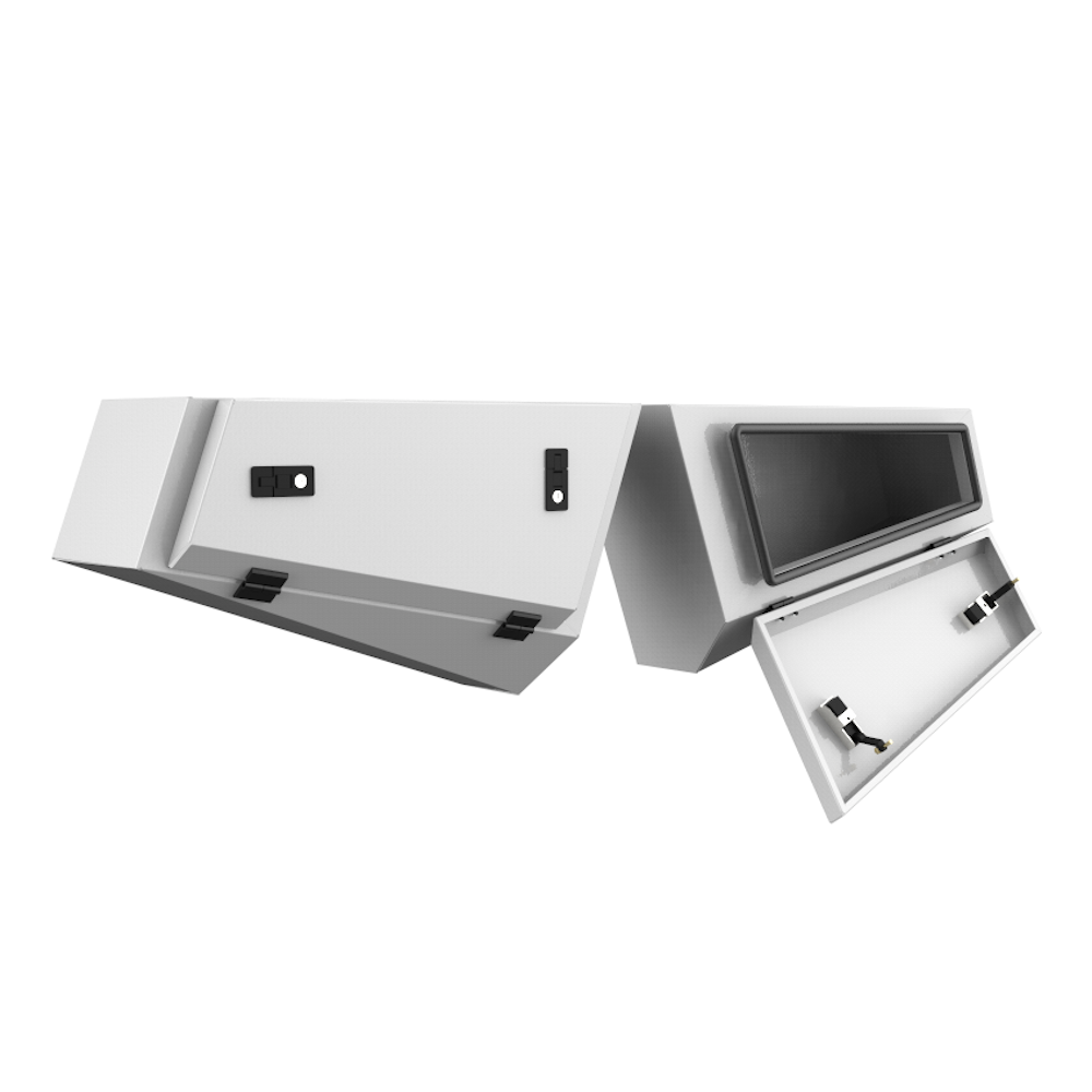 700 x 260 x 400mm (LIMITED EDITION) White Under Tray Toolbox Tappered 724D-W