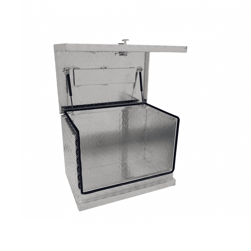 760 x 500 x 560mm Aluminium Checker Ute Toolbox Trailer Camper Caravan Generator Tool Box 755