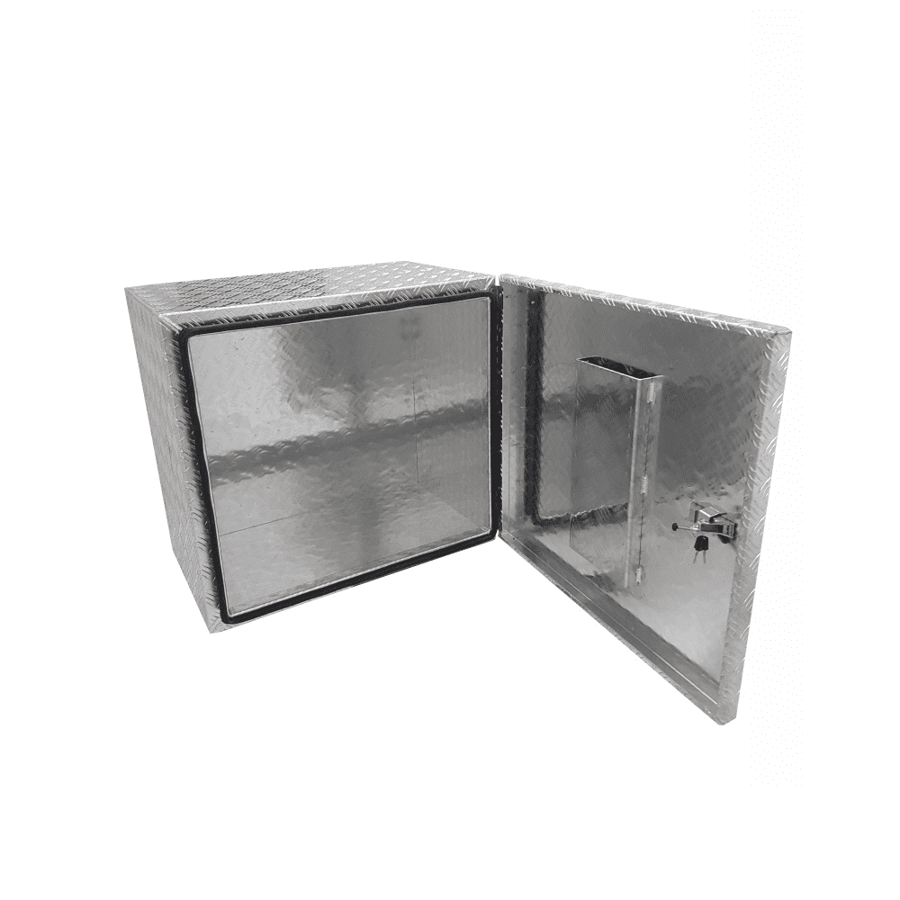 700 x 450 x 650mm Aluminium Checker Ute Toolbox Trailer Camper Caravan Generator Tool Box 764
