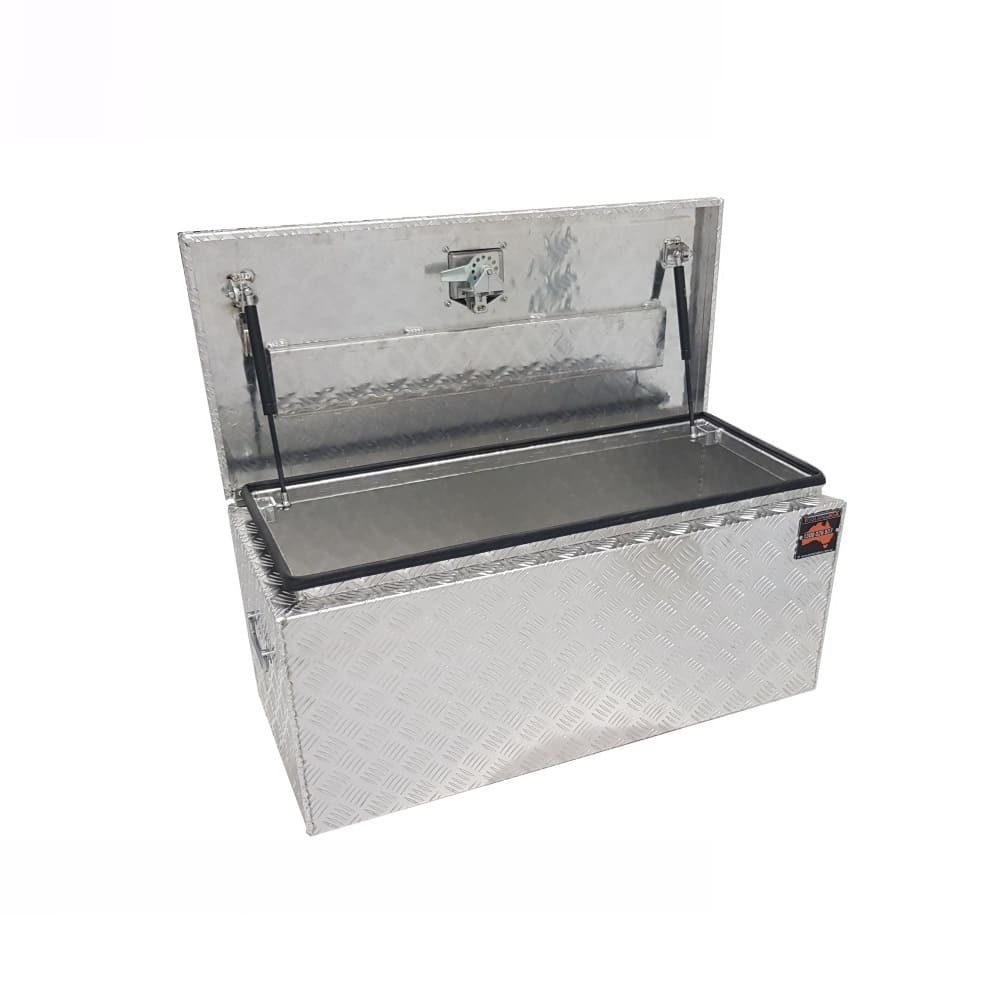 900 x 400 x 400mm Aluminium Checker Top Opening Ute Tool box 4 Your Truck Ute Trailer Toolbox & Canopy 944