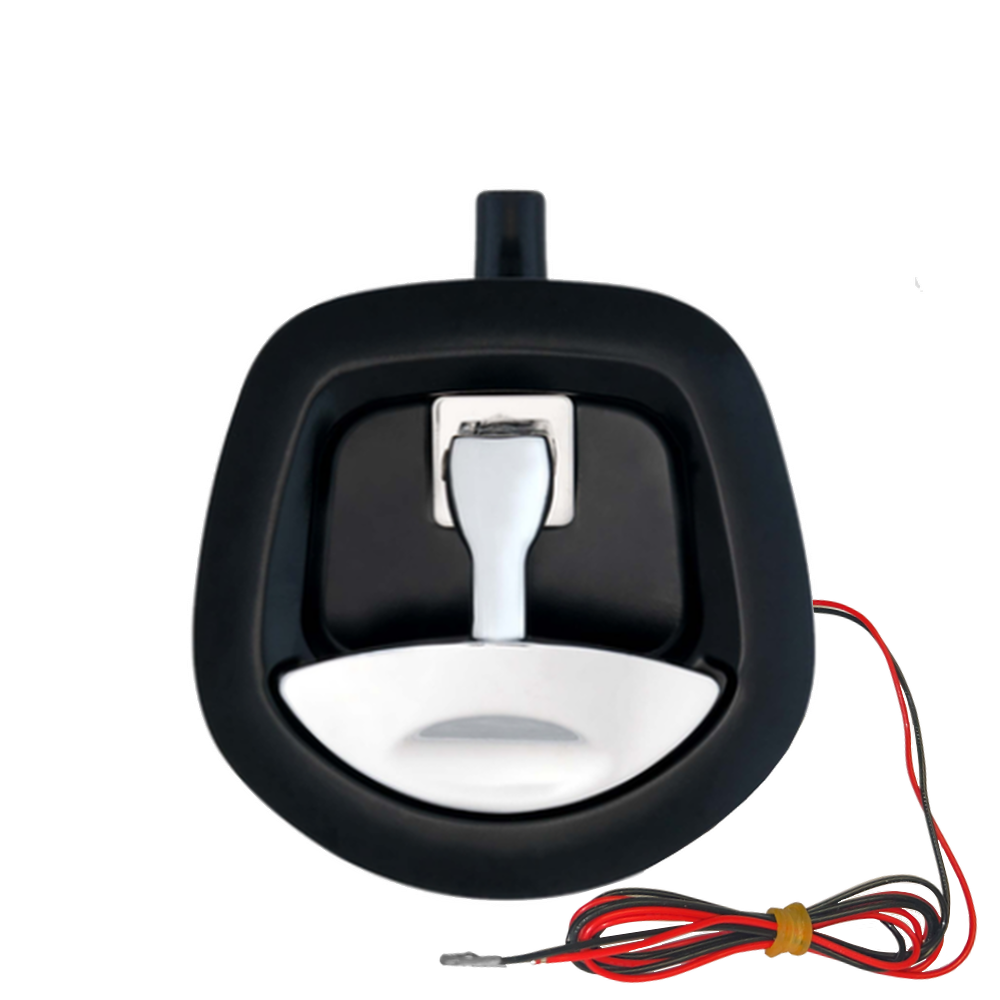 1x 12V Recessed Folding Padlock Friendly Whale Tail Handle ACT-WTLOCK