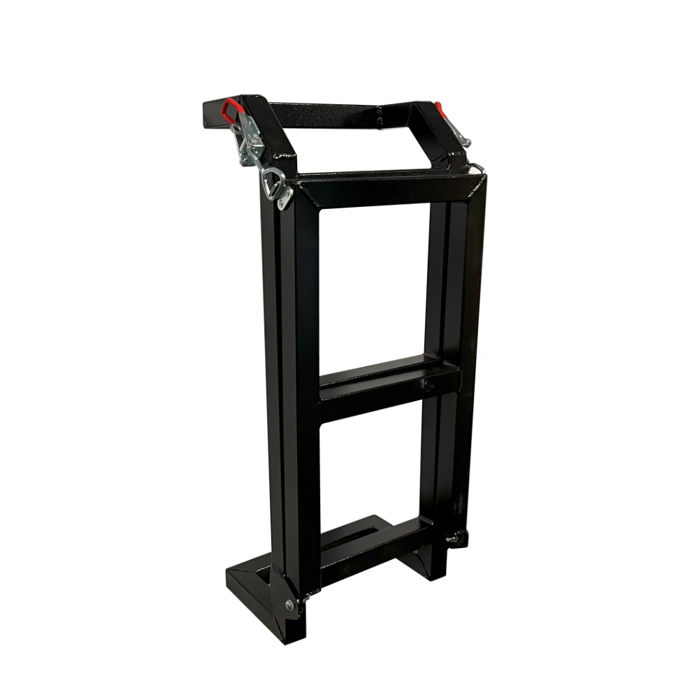 Ute Truck Toolbox Canopy Black Aluminium Boltable Foldable Ladder FLD-LDR-B
