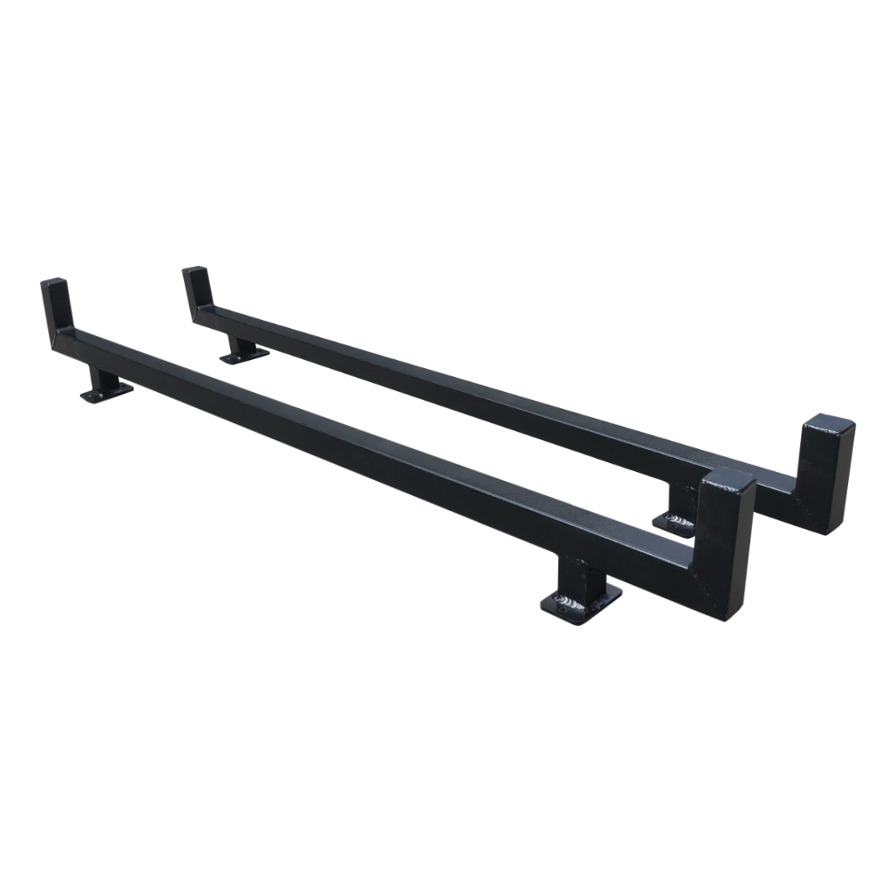 Ute Truck Toolbox Canopy Black Aluminium Boltable Ladder Rack Set LDR-B