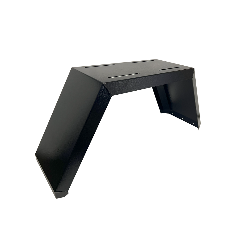 Flared Mud Guard Pair - Black Alloy MUD-GRD-BK