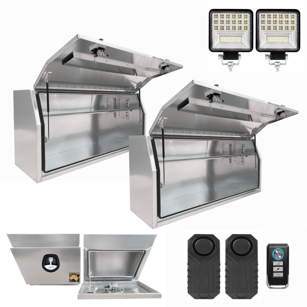 Aluminium 1.7m Flat Plate 4 Box Full Lid with UnderBody Package