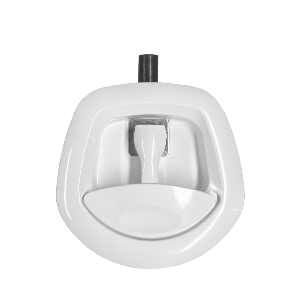 1x White Whale Tail T-Lock Padlockable Whale Tail Handle